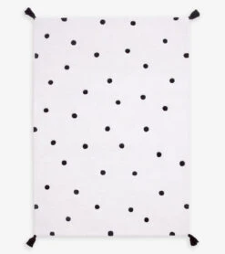 Tapis Minima Lilipinso 120x170cm -Lilipinso Déco Soldes Boutique minima tapis enfant a pois noir
