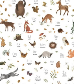Papier Peint Norwood Lilipinso (50cm X 10m) -Lilipinso Déco Soldes Boutique norwood papier peint enfant motif abecedaire foret 1