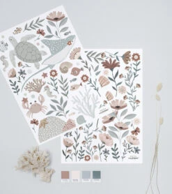 Planche De Stickers Ocean Field Lilipinso 14 Planche De Stickers Ocean Field Lilipinso -Lilipinso Déco Soldes Boutique ocean field stickers muraux fleurs de l ocean 2