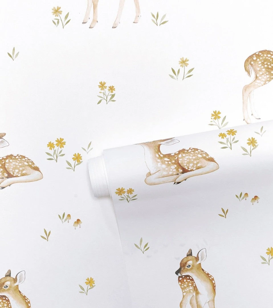Papier Peint Oh Deer Lilipinso (50cm X 10m) 2 Papier Peint Oh Deer Lilipinso (50cm X 10m) – Image 2