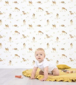 Papier Peint Oh Deer Lilipinso (50cm X 10m) 6 Papier Peint Oh Deer Lilipinso (50cm X 10m) -Lilipinso Déco Soldes Boutique oh deer papier peint enfant motif faons vintage 3