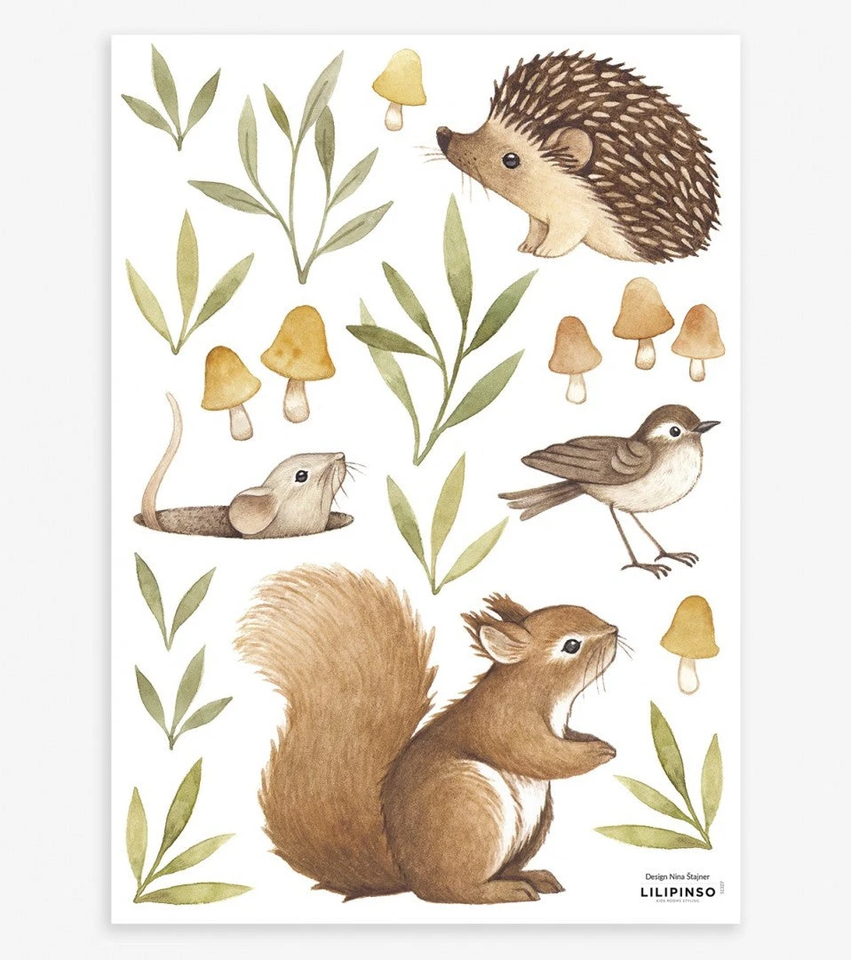 Planche De Stickers Oh Deer Lilipinso 1 Planche De Stickers Oh Deer Lilipinso