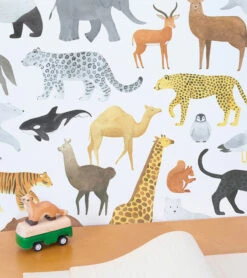 Papier Peint Animalia Multicolore