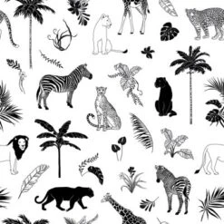 Papier Peint Animals Mix (50 Cm X 10 M)