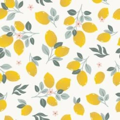 Papier Peint Citrons Lemons (50 Cm X 10 M)