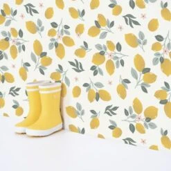 Papier Peint Citrons Lemons (50 Cm X 10 M) -Lilipinso Déco Soldes Boutique papier peint citrons lemons 50 cm x 10 m 3