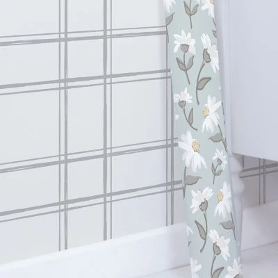 Papier Peint Dancing Daisies Bleu (50 Cm X 10 M) 2 Papier Peint Dancing Daisies Bleu (50 Cm X 10 M) – Image 2