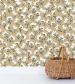 Papier Peint Dancing Daisies Multicolore