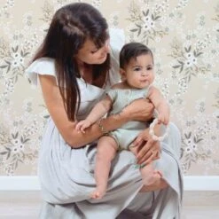 Papier Peint Floral Constellation Wheat (50 Cm X 10 M) -Lilipinso Déco Soldes Boutique papier peint floral constellation wheat 50 cm x 10 m 3