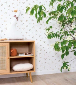 Papier Peint Floral Whisper Blanc