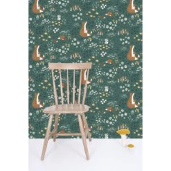 Papier Peint Forêt En Papier Vert émeraude 50cm X 10m