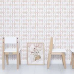 Papier Peint Harlequin Rose (50 Cm X 10 M) -Lilipinso Déco Soldes Boutique papier peint harlequin rose 50 cm x 10 m 3