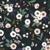 Papier Peint Intissé Wonderland Anémones Fond Vert Foncé (10 M)