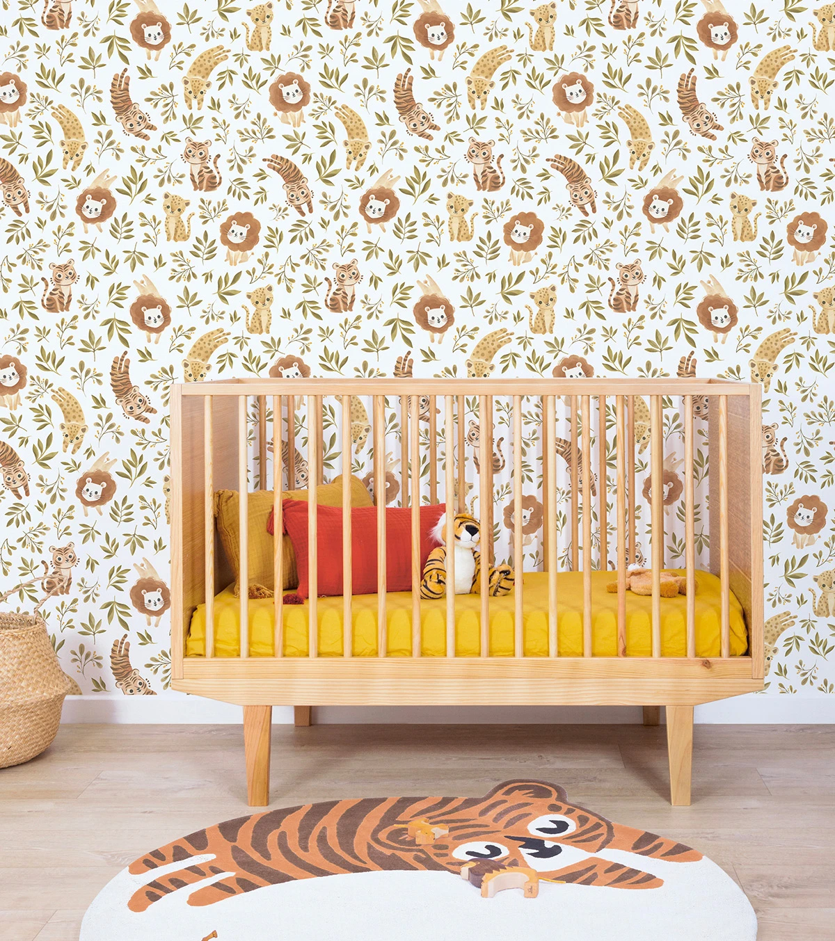 Papier Peint Jungle Trio Multicolore 1 Papier Peint Jungle Trio Multicolore