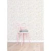Papier Peint Liberty En Papier Rose 50cm X 10m