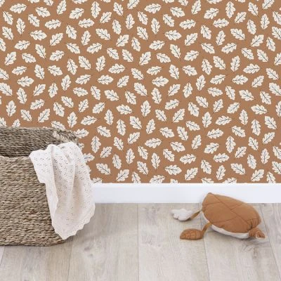 Papier Peint Oak Leaves Camel (50 Cm X 10 M) 3 Papier Peint Oak Leaves Camel (50 Cm X 10 M) – Image 3