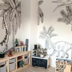 Papier Peint Panoramique Dinosaurus (400 X 248 Cm) -Lilipinso Déco Soldes Boutique papier peint panoramique dinosaurus 400 x 248 cm 7