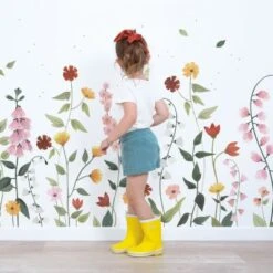 Papier Peint Panoramique Fleurs Queyran (200 X 248 Cm) -Lilipinso Déco Soldes Boutique papier peint panoramique fleurs queyran 200 x 248 cm 3