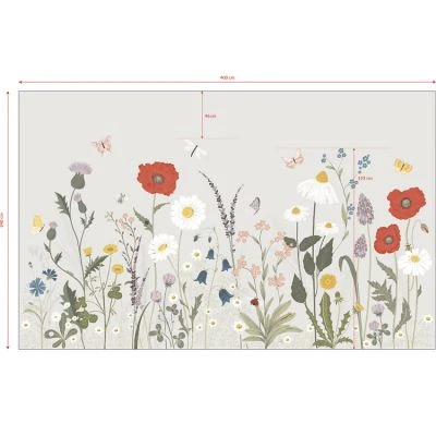 Papier Peint Panoramique Fleurs Wildflowers (400 X 248 Cm) 2 Papier Peint Panoramique Fleurs Wildflowers (400 X 248 Cm) – Image 2
