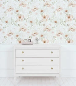 Papier Peint Pink Poppies (50 Cm X 10 M)