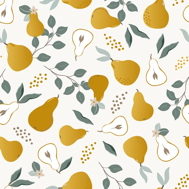Papier Peint Pretty Pears Multicolore 1 Papier Peint Pretty Pears Multicolore