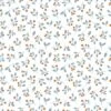 Papier Peint Wild Berries Blanc Et Camel (50 Cm X 10 M)