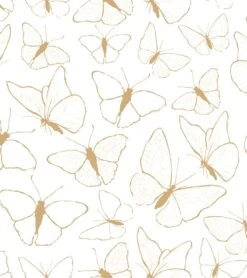 Papier Peint Picnic Day Motif Papillons Lilipinso (50cm X 10m) -Lilipinso Déco Soldes Boutique picnic day papier peint enfant motif papillons