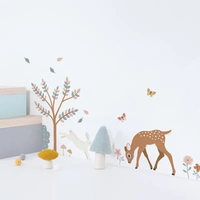 Planche De Stickers A3 Faon Woodland Animals 2 Planche De Stickers A3 Faon Woodland Animals – Image 2