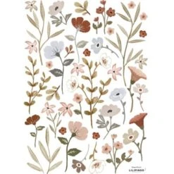 Planche De Stickers A3 Fleurs Small Refined Flowers