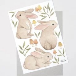 Planche De Stickers A3 Les Lièvres -Lilipinso Déco Soldes Boutique planche de stickers a3 les lievres 3