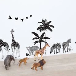 Lilipinso Déco Soldes Boutique -Lilipinso Déco Soldes Boutique planche de stickers a3 wild animals 2
