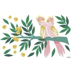 Planche De Stickers Duo De Cacatoès