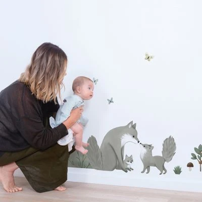 Planche De Stickers L Famille Loup (64 X 90 Cm) 2 Planche De Stickers L Famille Loup (64 X 90 Cm) – Image 2