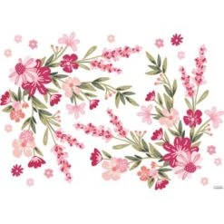 Planche De Stickers L Magenta Bloomings (64 X 90 Cm)