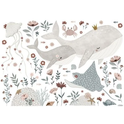 Planche De Stickers Under The Sea (90 X 64 Cm) 1 Planche De Stickers Under The Sea (90 X 64 Cm)