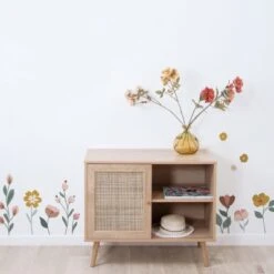 Planche De Stickers XL Large Pretty Flowers (130 X 34 Cm) -Lilipinso Déco Soldes Boutique planche de stickers xl large pretty flowers 130 x 34 cm 3