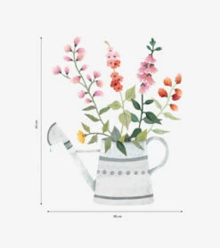 Planche De Stickers Queyran Lilipinso -Lilipinso Déco Soldes Boutique queyran grand sticker arrosoir fleuri 2