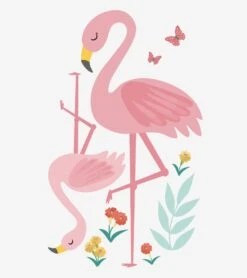 Grand Sticker Rio Flamants Rose Lilipinso