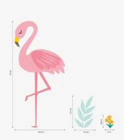 Grand Sticker Rio Flamants Rose Lilipinso -Lilipinso Déco Soldes Boutique rio grands stickers flamants rose 2 1