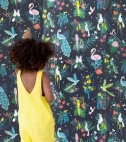 Papier Peint Rio Lilipinso (50cm X 10m) 14 Papier Peint Rio Lilipinso (50cm X 10m) -Lilipinso Déco Soldes Boutique rio papier peint enfant motif oiseaux tropicaux 2