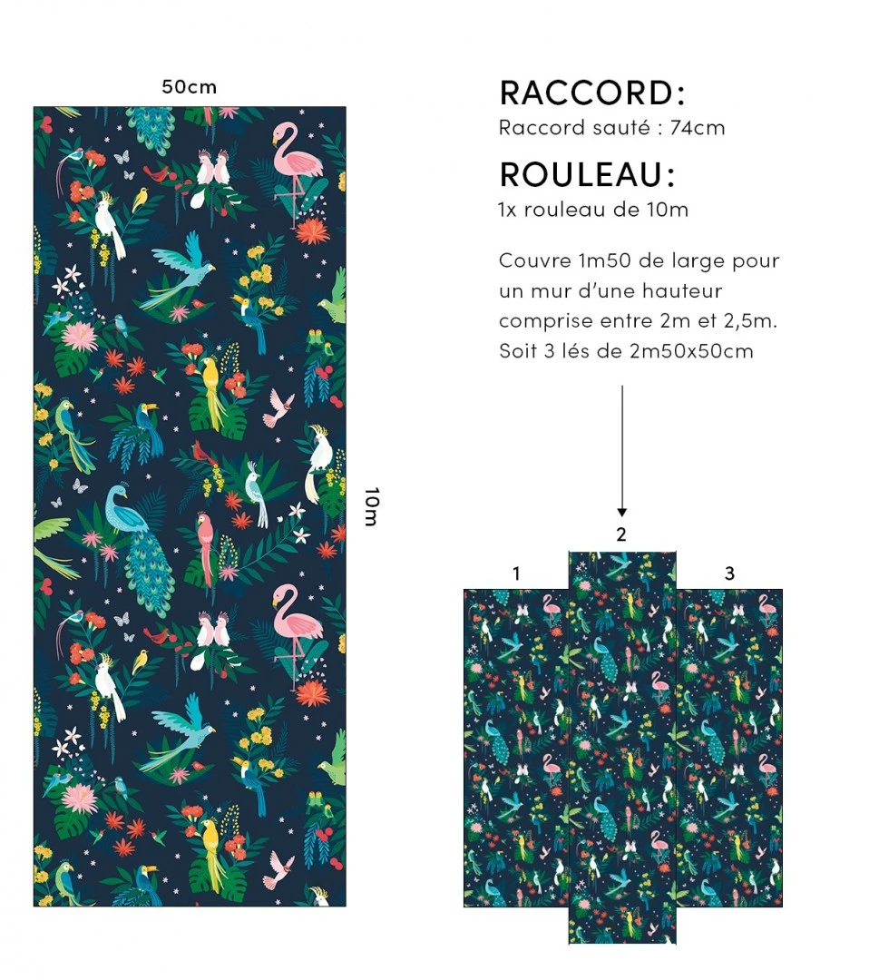 Papier Peint Rio Lilipinso (50cm X 10m) 8 Papier Peint Rio Lilipinso (50cm X 10m) – Image 8