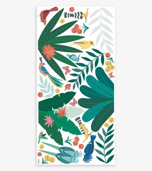Stickers Muraux Plantes Lilipinso -Lilipinso Déco Soldes Boutique rio stickers muraux oiseaux et feuilles