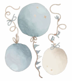 Grands Stickers Selene Lilipinso -Lilipinso Déco Soldes Boutique selene grand sticker les ballons bleu