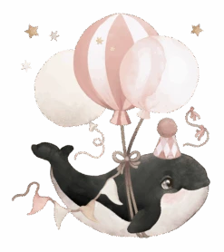 Grands Stickers Selene Lilipinso -Lilipinso Déco Soldes Boutique selene grand sticker orque et ballons rose