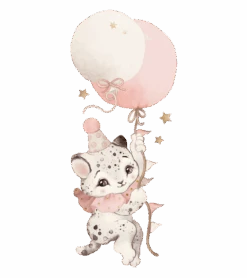 Grands Stickers Selene Lilipinso -Lilipinso Déco Soldes Boutique selene grand sticker pierrot le guepard bleu