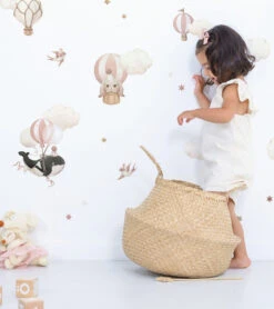 Planche De Stickers Selene Lilipinso -Lilipinso Déco Soldes Boutique selene stickers muraux animaux et ballons rose 1