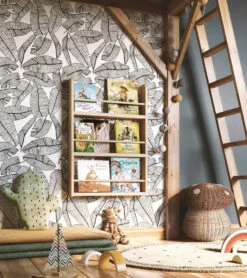 Papier Peint Serengeti Lilipinso (50cm X 10m) -Lilipinso Déco Soldes Boutique serengeti papier peint enfant motif feuilles tropicales 5 1