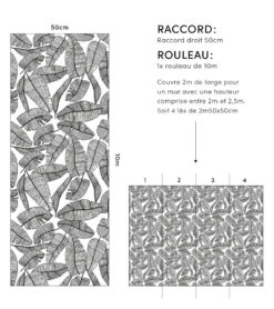 Papier Peint Serengeti Lilipinso (50cm X 10m) -Lilipinso Déco Soldes Boutique serengeti papier peint enfant motif feuilles tropicales 6 1