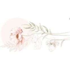 Sticker Mural Big Poppy Flower (64 X 130 Cm)