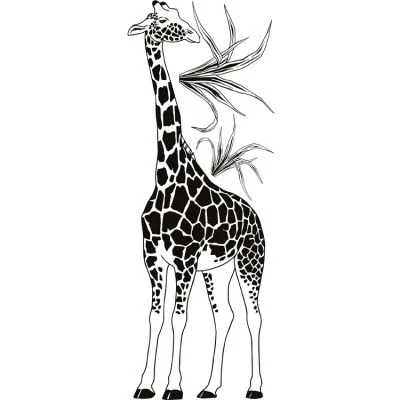 Sticker Mural Girafe (42 X 111 Cm) 1 Sticker Mural Girafe (42 X 111 Cm)